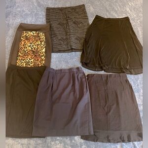 Women’s Bundle Of 6 Skirts Neutral Colors All Fits Size Small ExcellentCondition